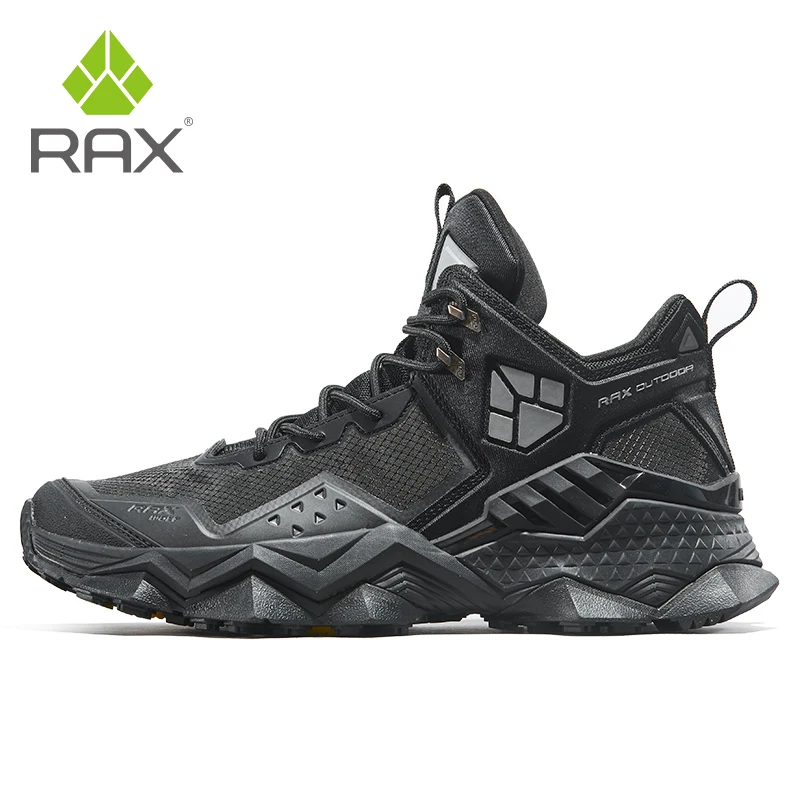 Rax Men Waterproof Hiking Shoes Breathable Hiking Boots Outdoor Trekking Boots Sports Sneakers Tactical Shoes