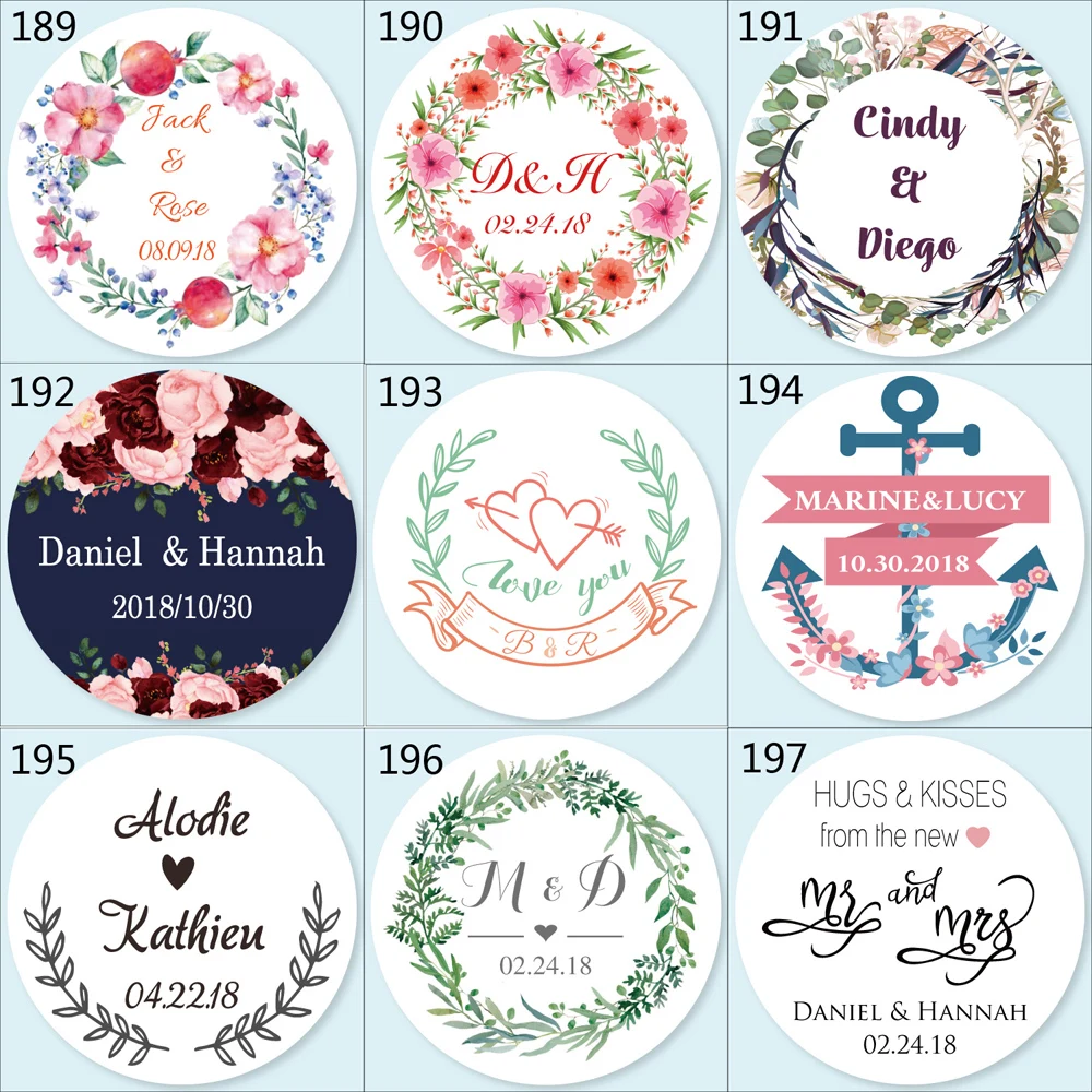 100PCS,3cm 4cm 5cm 6cm 7cm custom sticker and Customized LOGO/Wedding stickers/DIY PVC/vinyl stickers/Personalized stickers