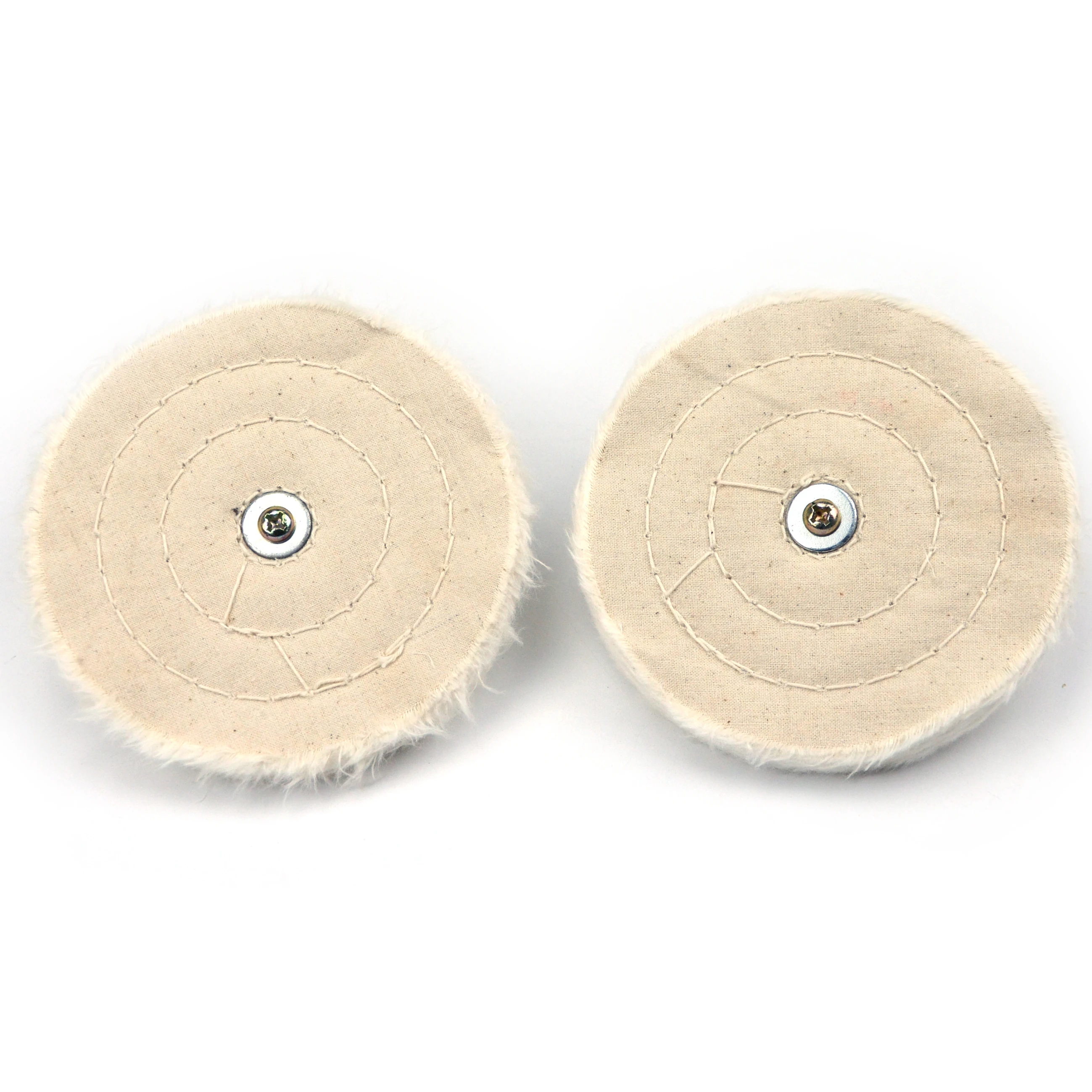 1 MÁY TÍNH 2/3/4/5 Inch Vòng Đầu Mài Vải Cotton Đánh Bóng Đệm có Bánh Xe 6mm Mandrel cho Mũi Khoan Dụng Cụ Mài