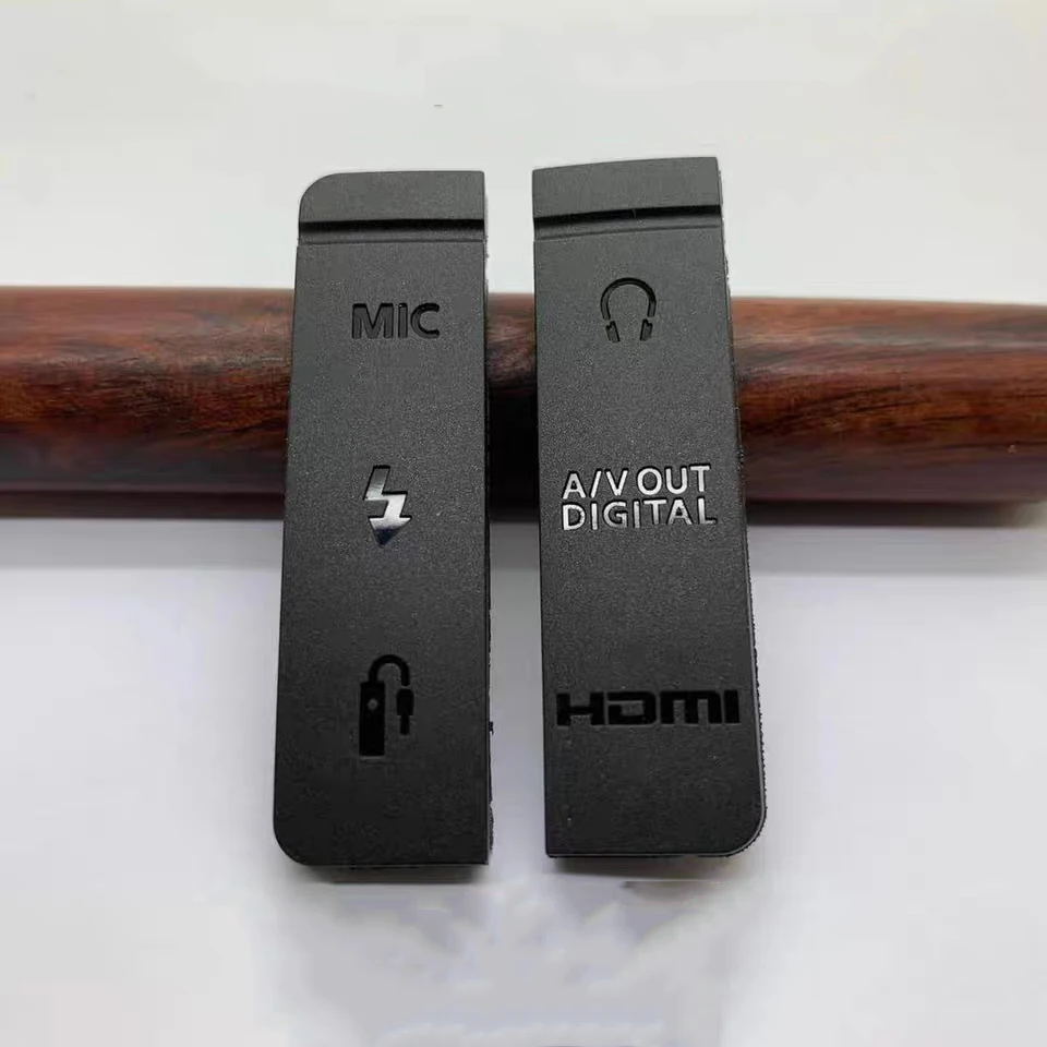 New Canon 5D2 5D3 6D 7D USB cover leather side cover left side leather camera repair parts