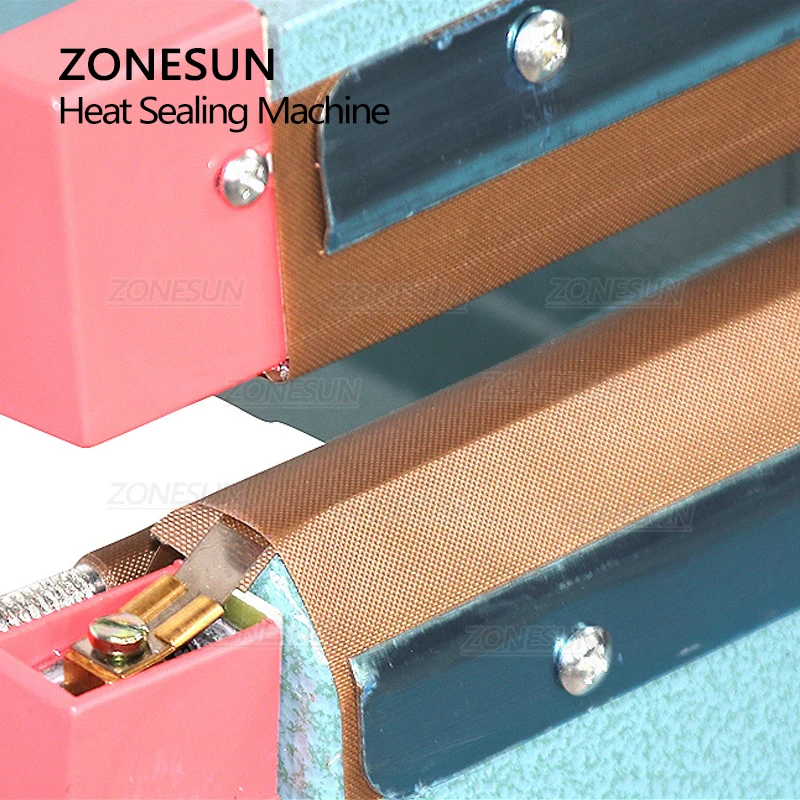 ZONESUN Manual Plastic Bag Heat Sealing Machine with Foot Pedal Dual Use Aluminum Foil Heating Sealer Food Beverage Machinery