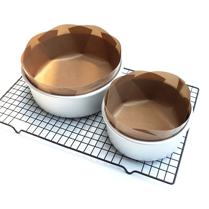 Cake Mat Baking Tools Mold Cake Tin Liner Non stick Baking Pan Sheet Khaki Round Cake Mats Household Tool