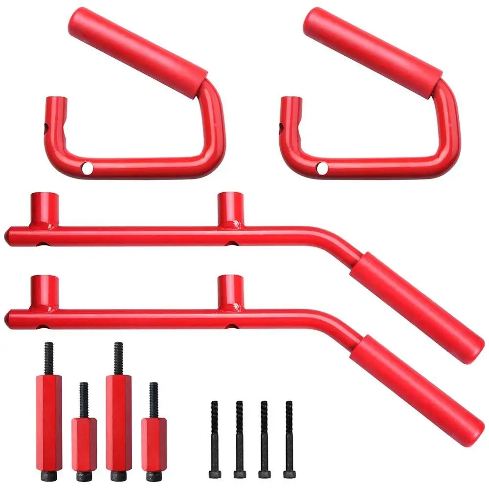 

For Jk 4pcs Grab Bar Rear & Front Steel Grab Handles for 07-18 Jeep Wrangler JK factory Handles