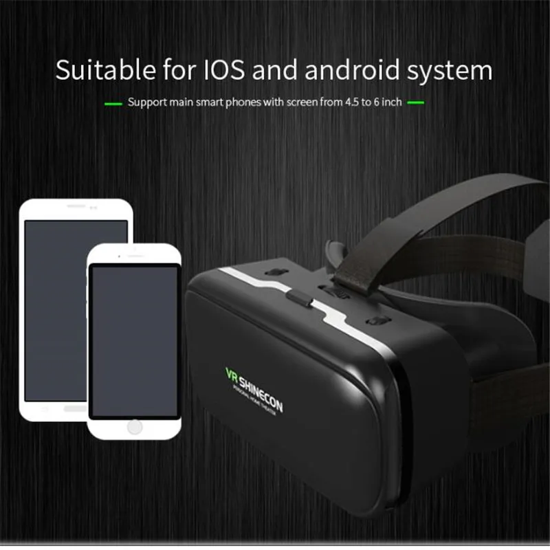 Occhiali VR per realtà virtuale IMAX schermo enorme occhiali 3D Google scatola di cartone cuffie VR per telefono da 4.5-6.53 