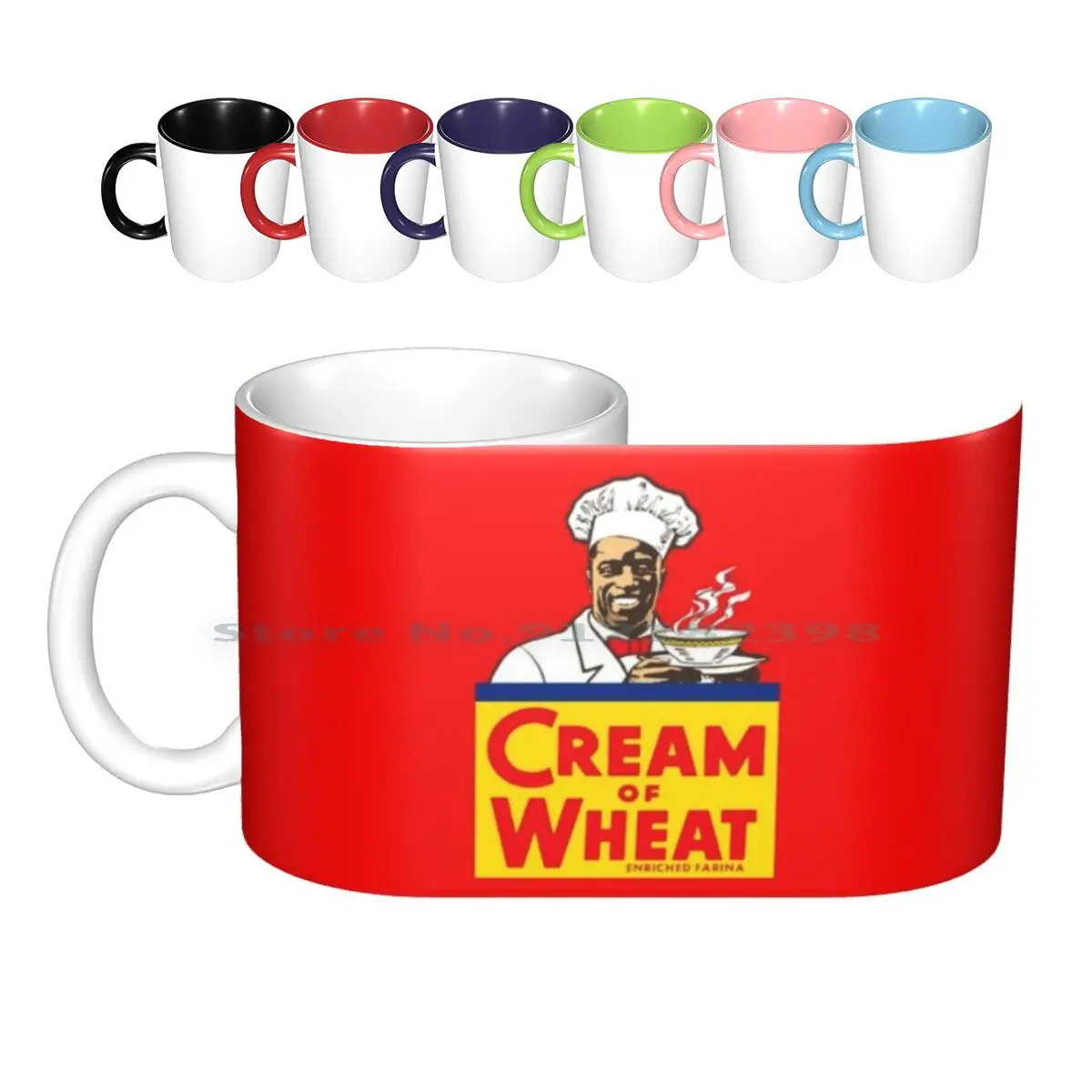 

Cream Of Wheat Ceramic Mugs Coffee Cups Milk Tea Mug Cream Of Wheat Farina Flour Vintage Food Kitchen Cooking Cook Creative