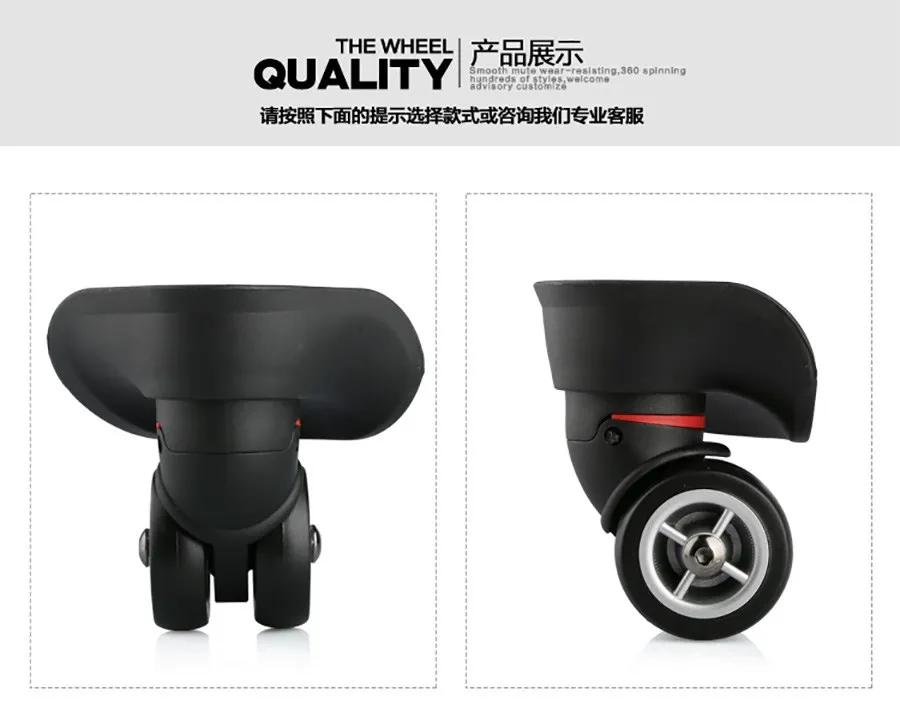 Luggage Wheel Replacement Wheels Suitcase Accessories Universal Casters Rolling Luggage Suitcase Wheeled Accessories Bags Caster