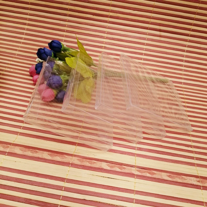 100pcs ABB Clear Transparent Box Bag Pvc Plastic Box Gift Packaging Box For Jewelry Gift Boxes Packaging Display Storage Box Diy