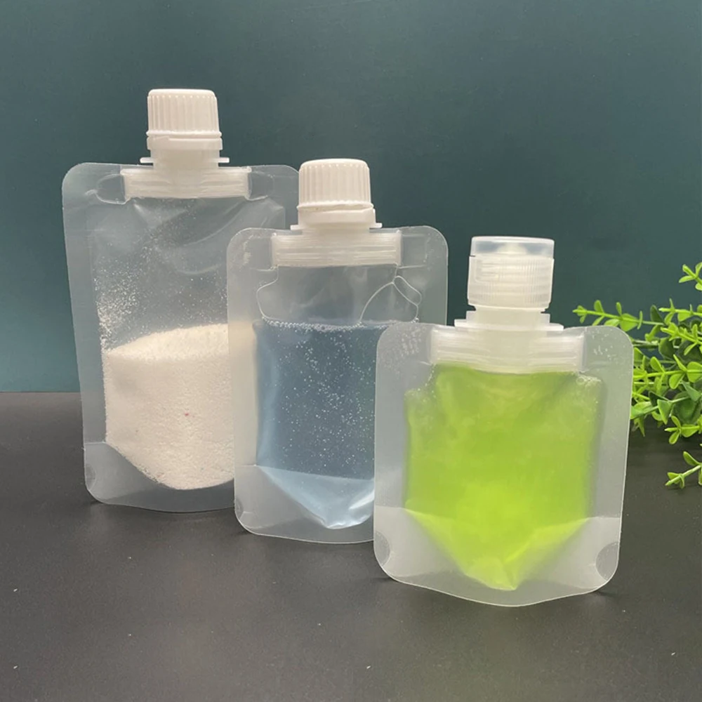 30/50 / 100ml Clamshell Packaging Bag,plastic Bag For Hand Sanitizer, Lotion, Shampoo, Makeup, Bottles For Liquid, Travel