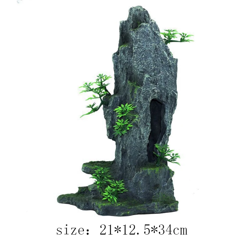 Fish Tank Aquarium Accessories Jewelry Resin Rockery Water Feature Aquarium Landscaping Fish Tank Decoration Crafts Pet Supplies