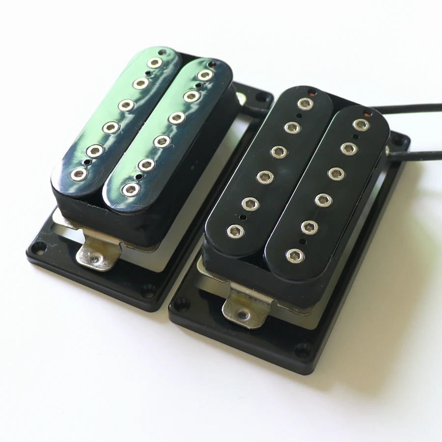 Donlis High Output Ceramic Magnet LP Humbucker Guitar Pickup With Nickel Silver Baseplate for Distortion Effect