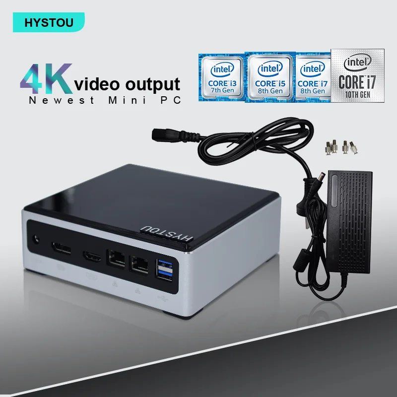 

Мини-ПК 10-го поколения i7 10510U, игровой компьютер NUC, i5 10210u m.2 SSD Type-C 4K HTPC i7 10710u i7 10810u DP HDMI WIFI BT