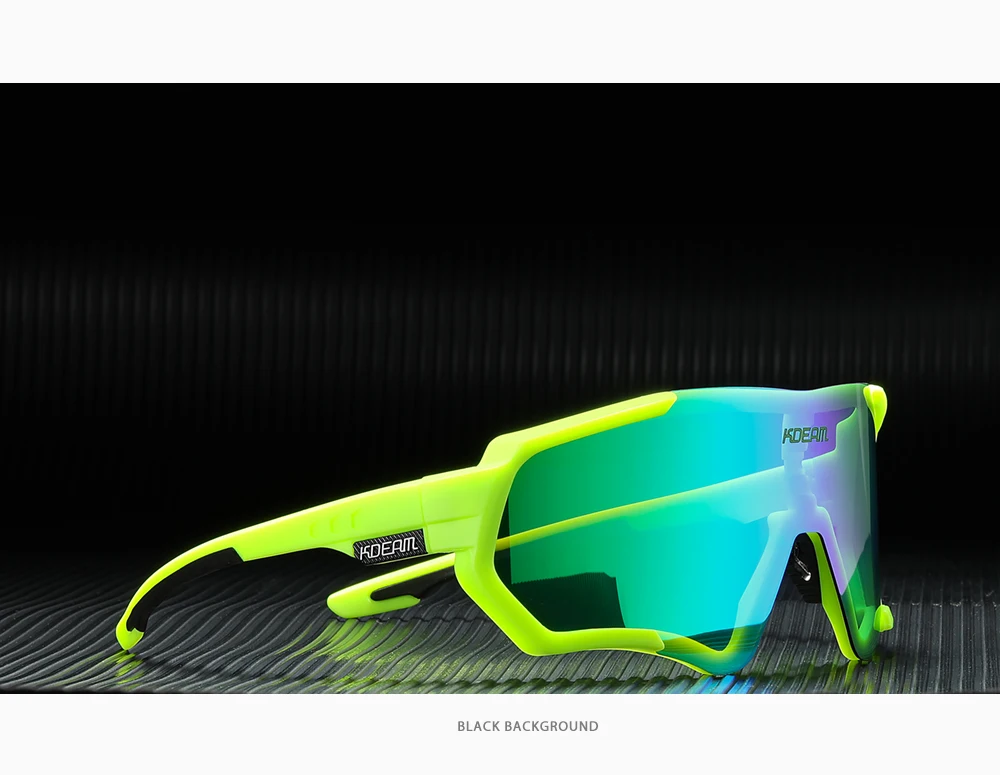 KDEAM Outdoor Sports Herren Sonnenbrille TR90 Polarisierte Sonnenbrille Flash Real Coating Sonnenbrille KD714 CE – Detail 24