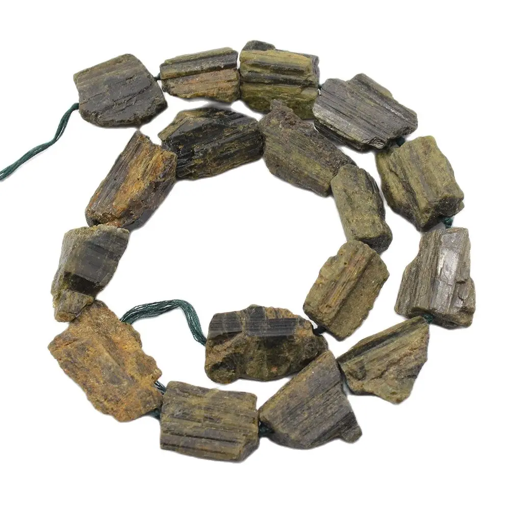 

APDGG натуральный зеленый турмалин грубые необработанные ювелирные изделия своими руками аксессуары ручной работы бусины