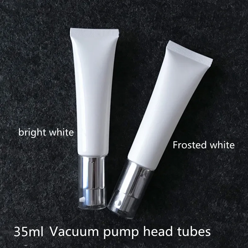 

High-grade Glossy Soft tube Container Vacuum Press Pump Hose Lotion Bottle Eye cream Essence Foundation BB isolation Refillable