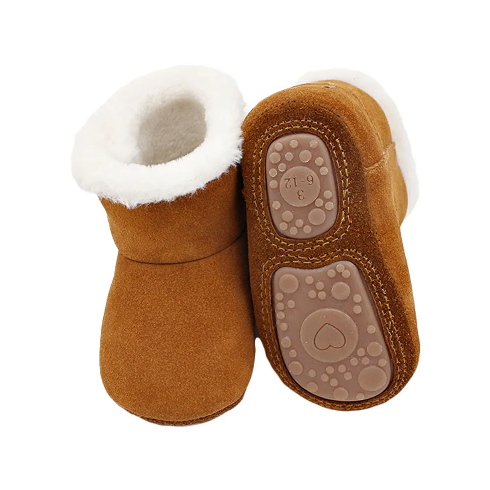 Baby Winter Plush Snow Boots Shoes For Children Toddlers Girls Boys Kids Newborns Infant Ankle Artificial Fur Felt Booties 2021