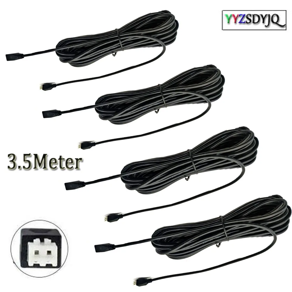 

2pcs/Lots 4pcs/Lots 3.5m cables Reversing radar extend Extension cables for Parking Sensors