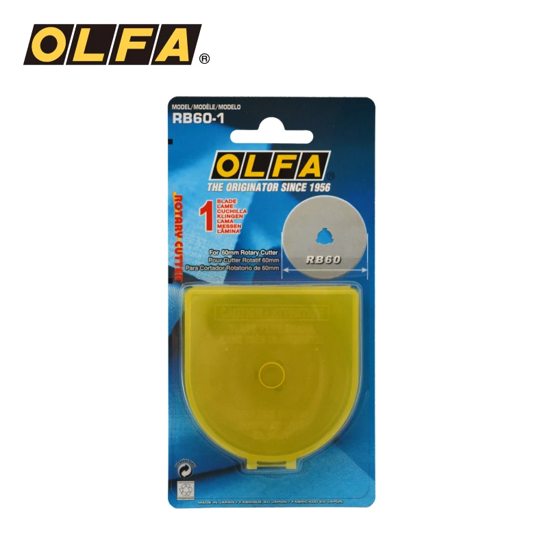 5Pcs OLFA RB60-1/5 rotary cutter Hob Blade Round Blade 60MM Diameter