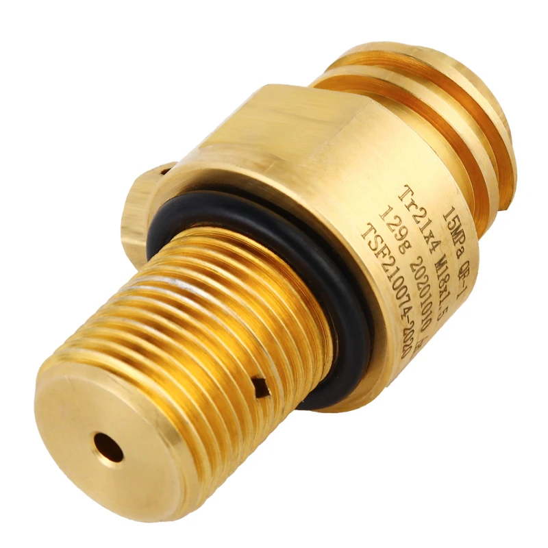 Soda Bottle Adapter,TR21-4 Brass Valve for Soda Cylinder M18*1.5 Thread Replacement Valve Co2 Cylinder Aerator Soda Water Making