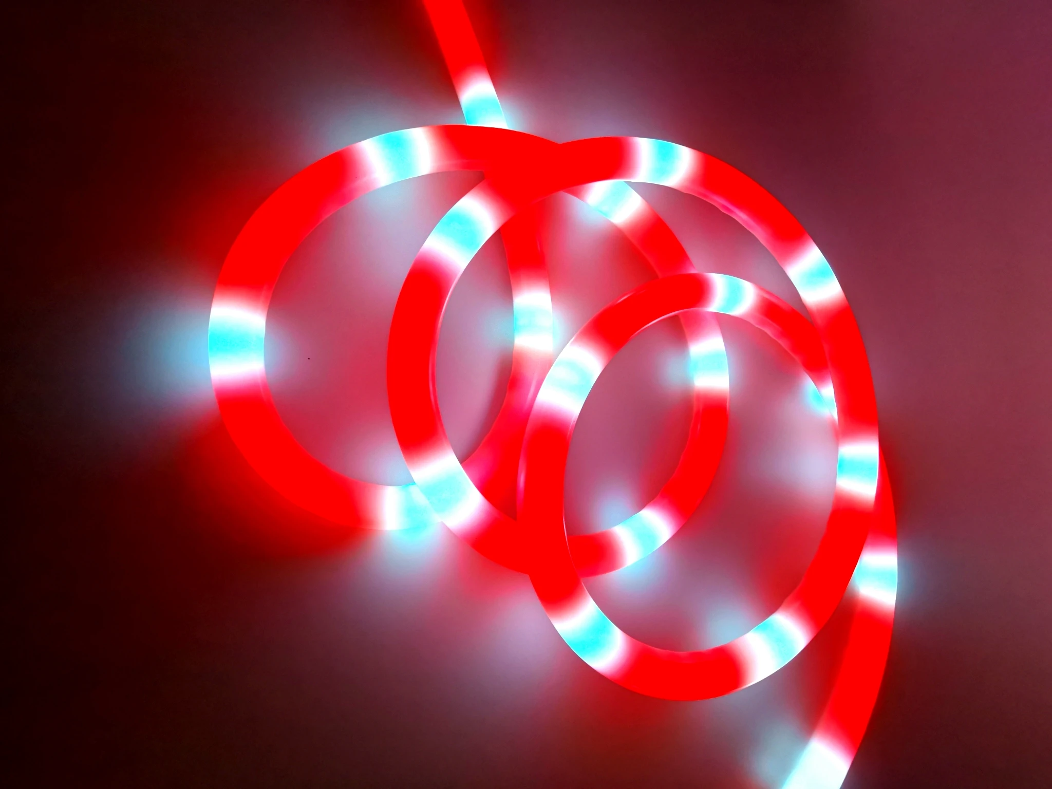 WS2815 WS2811 SK6812 WS2812B RGB Addressable led Neon Pixel Light Rope Waterproof IP67 in Silicone Tube T20 360 Round 1m 5m