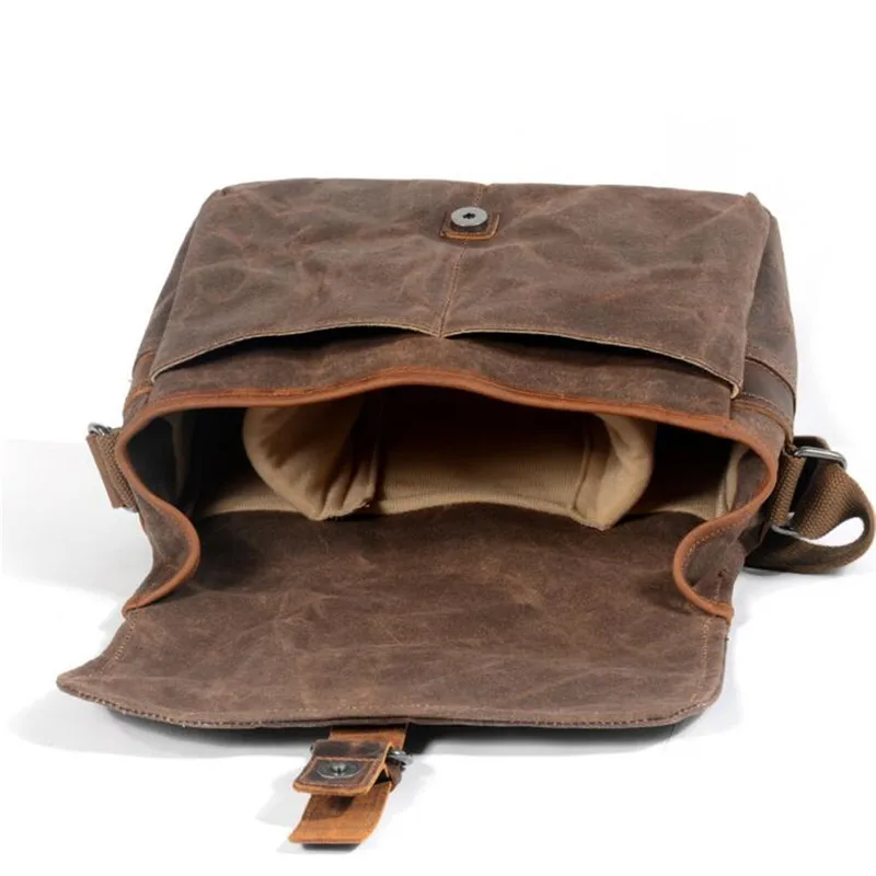 Imagem -05 - Bolsa Mensageiro de Lona Vintage para Homens Bolsa Crossbody Casual Bolsas de Viagem Verdes de Alta Qualidade