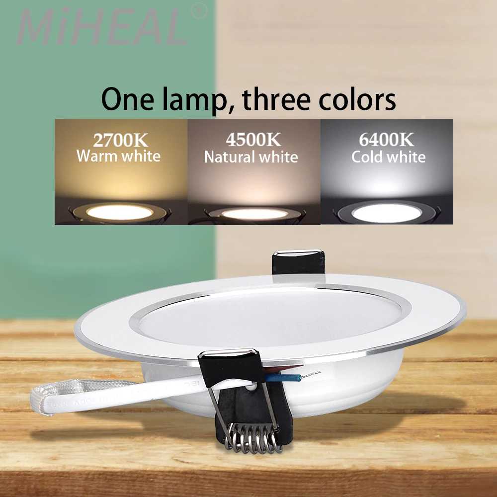 LED Downlight 5W 9W 12W 15W Round Recessed Lamp led Ceiling Lights Spotlight 220V-240V for Living room Corridor Bathroom Kitchen