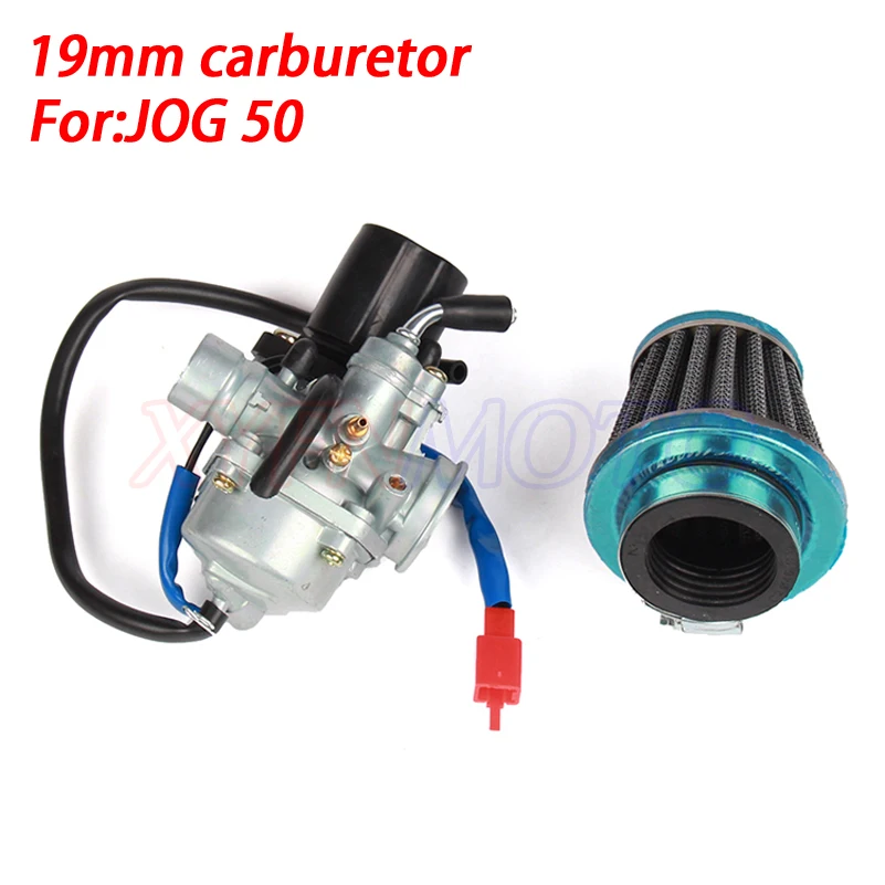 

19mm Carburetor with air filte For 2 Stroke Yamaha Jog 50cc 90cc 100cc Scooter Carb electric choke