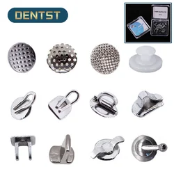 Dentst 50pcs Orthodontics Dental Direct Bond Eyelet Ceramic Lingual Button Tongue Tamer Bite Opener Traction Hook Crimpable Hook