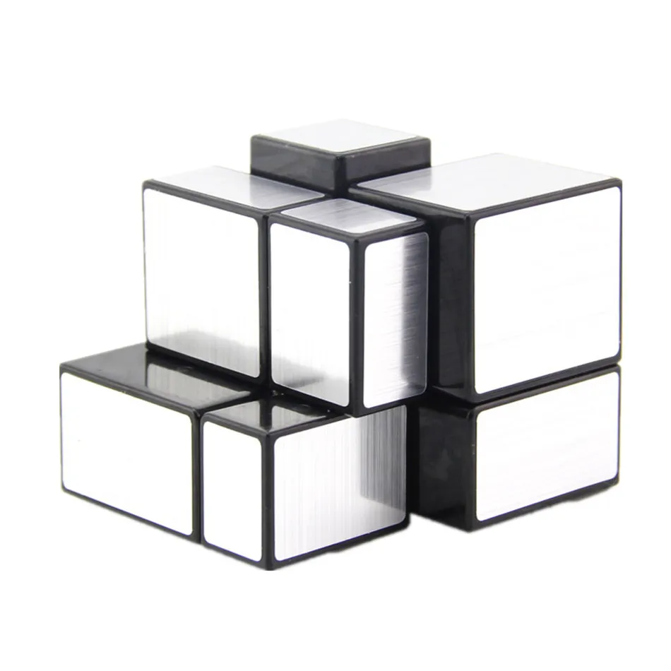 Shengshou 2x2x2 Magic Mirror Cube 5.7cm Speed Magic Puzzle Cube 2x2 Cubo Magico Naklejka Nauka Edukacja Kostki dla dzieci