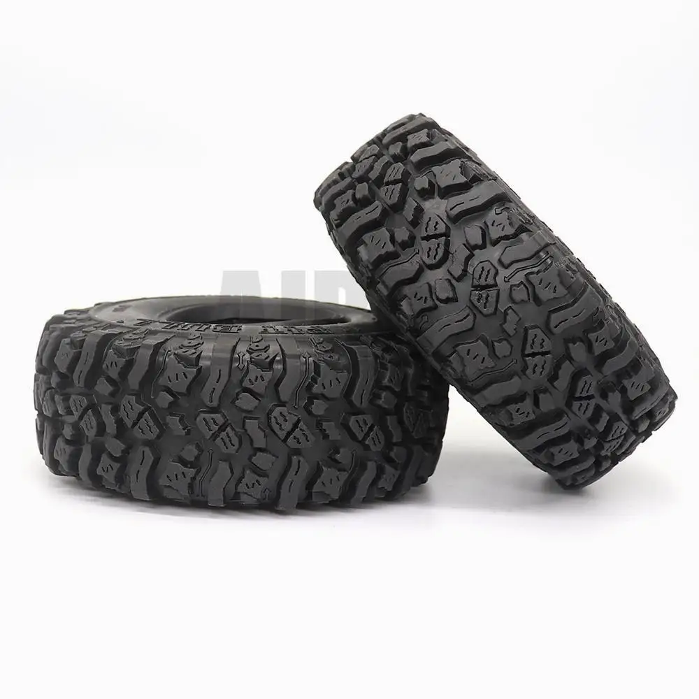 for 1:10 RC Crawler Axial SCX10 II 90046 d110 d90 90047 TRX-4 Defender G500 TRX-6 G63 4PCS 115MM Rubber Mud Grappler Tires