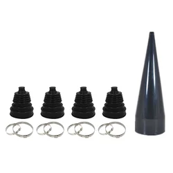 4pcs Universal Rubber Constant Velocity CV Boot Joint Tool Fitting Cone Stretch With Clips New Car Accessories CV Joint Boot