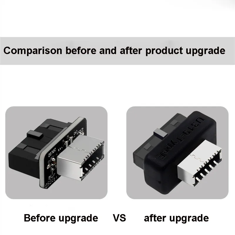 USB 3.0 Internal Header to USB 3.1/3.2 Type C front Type E Adapter 20pin to 19pin converter for pc motherboard Connector Riser