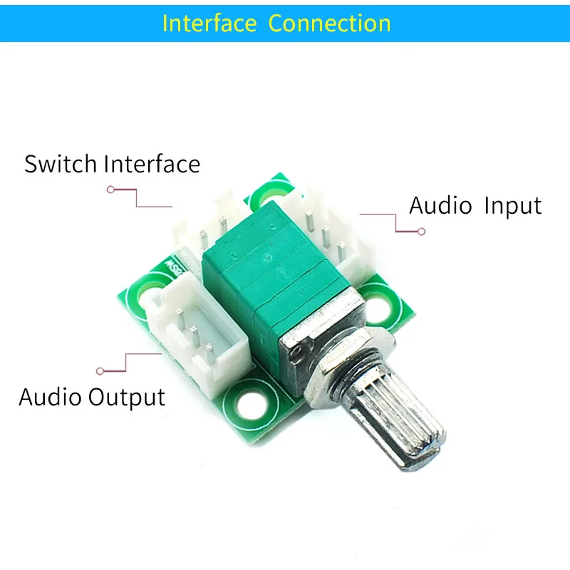 UNISINA Audio control board with Potentiometer Switch Sound volume adjustor single input to output Connector module