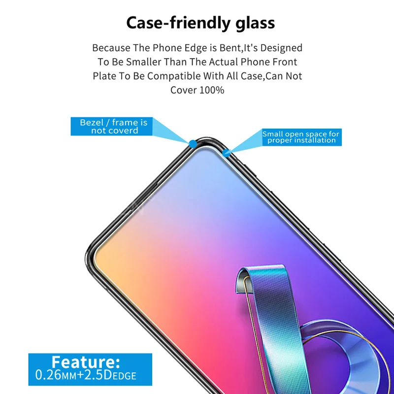 Tempered Glass For Asus Zenfone 6 ZS630KL 2019 Screen Zenfone 6Z Protector Guard 9H Toughened Protective Film 0.26mm Case