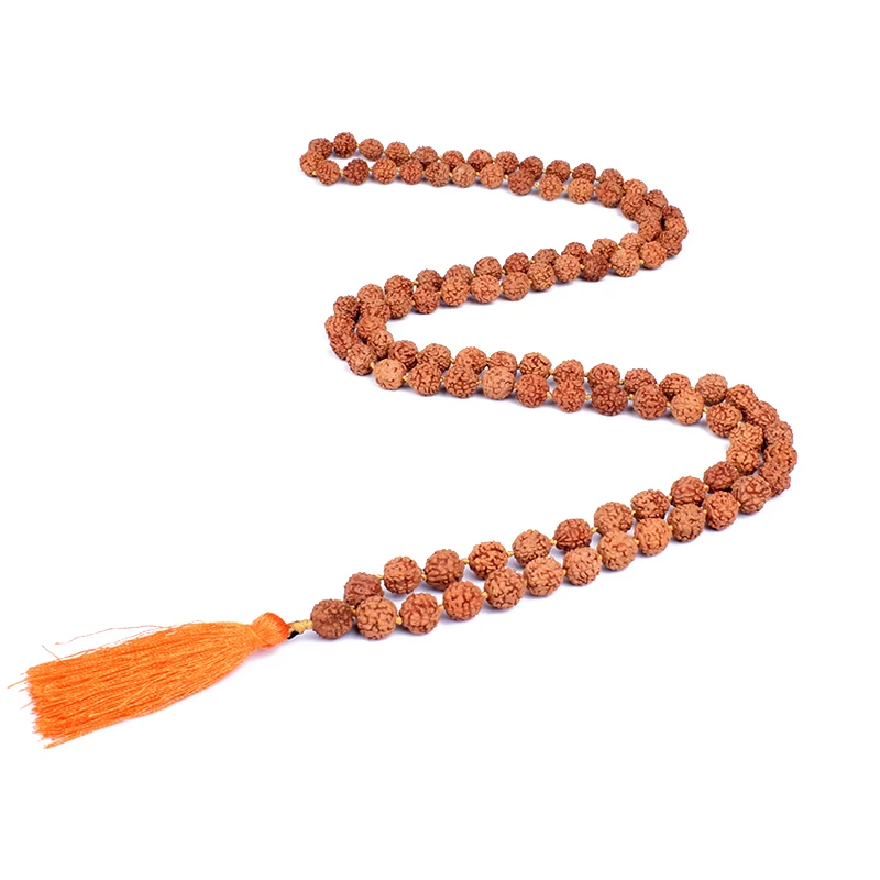 

108 Mala Vajra Bodhi Rudraksha Prayer Necklaces for Women Fashion Meditation Tassel Yoga Tibetan Buddhism Long Necklace Jewelry