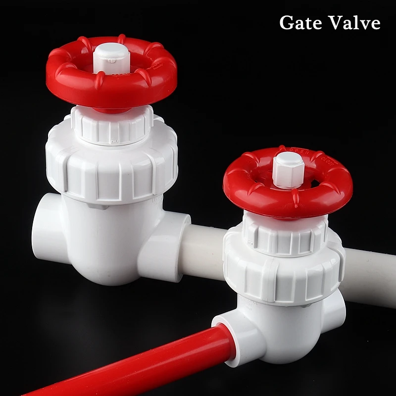 

1pc High Quality 20~63mm PVC Pipe Gate Valve Precision Flow Control Sluice Switch Garden Irrigation Aquarium Fish Tank Joint