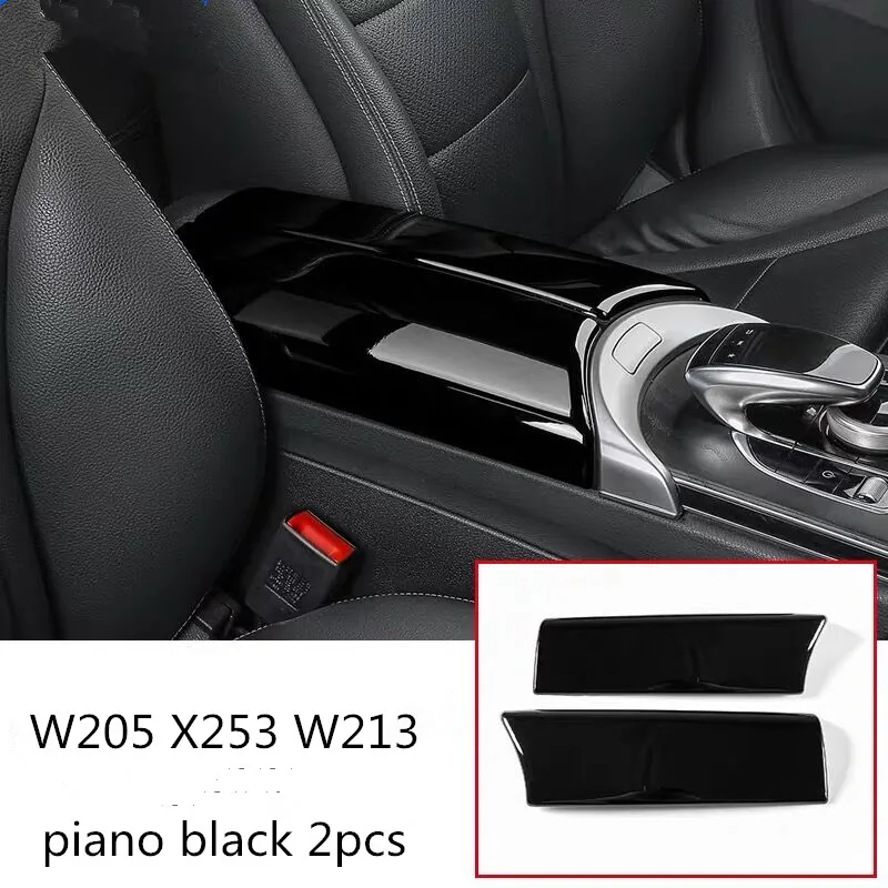 Car styling Stowing Tidying Armrest box protect stickers cover For Benz GLC C E Class W213 W205 X253 Interior Auto Acc