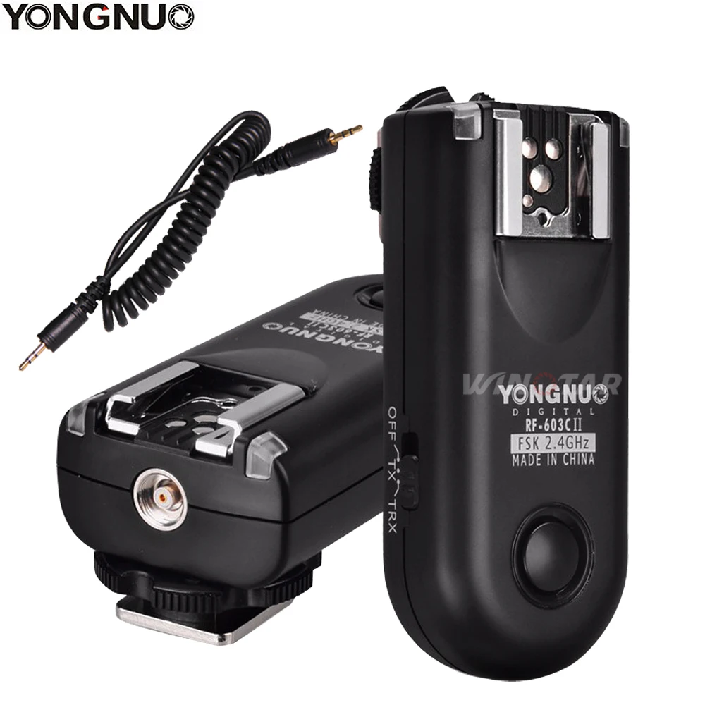 YONGNUO RF-603 II C1 Radio Wireless Remote Flash Trigger for Canon EOS R8 R7 R6 850D 800D 760D 750D 700D 77D 1300D 80D 70D 90D