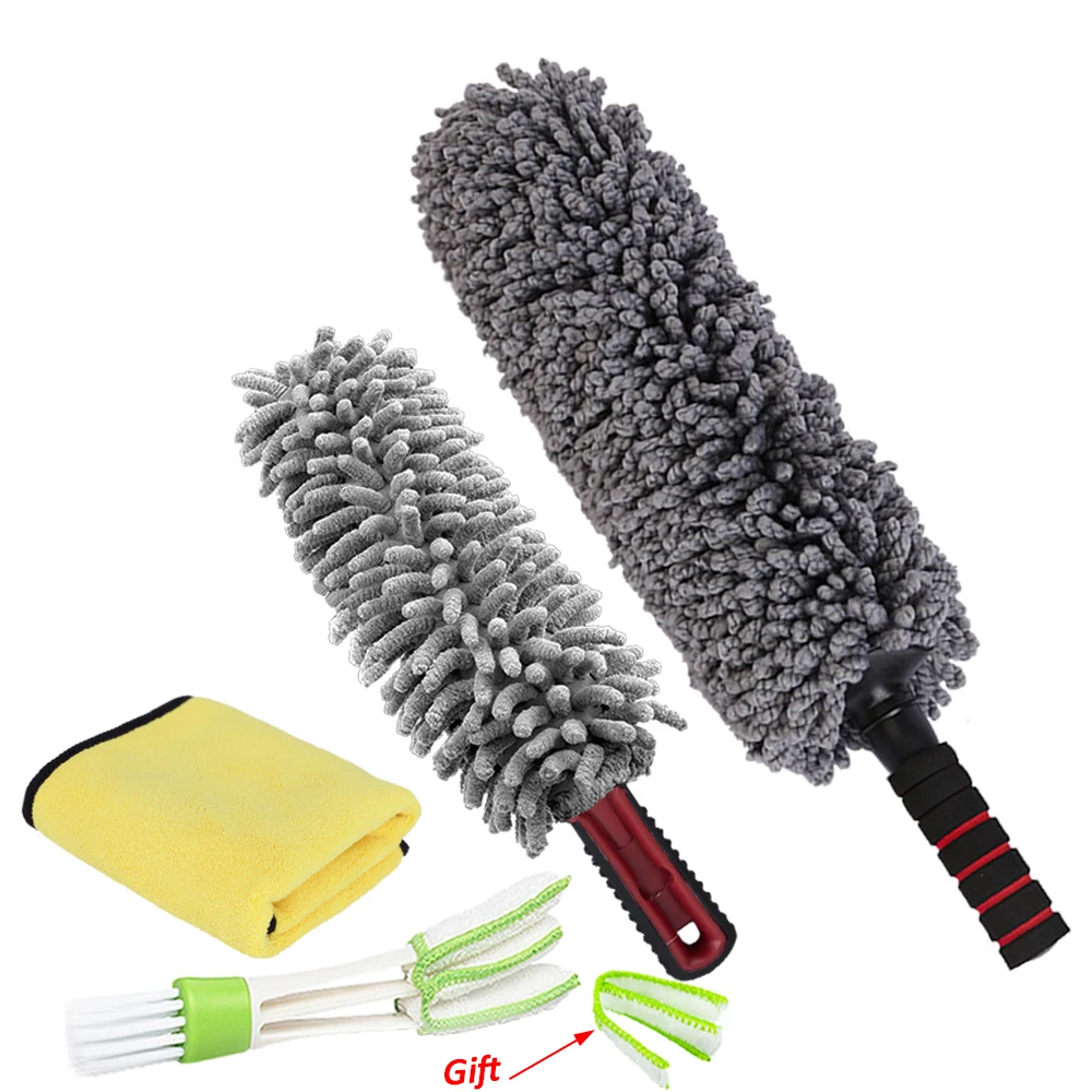 

Car Duster Brush Detailing Brushes Cleaning Brush For Car Interior Exterior Dirt Clean Auto Dirt Remove Car Care Polishing Tool