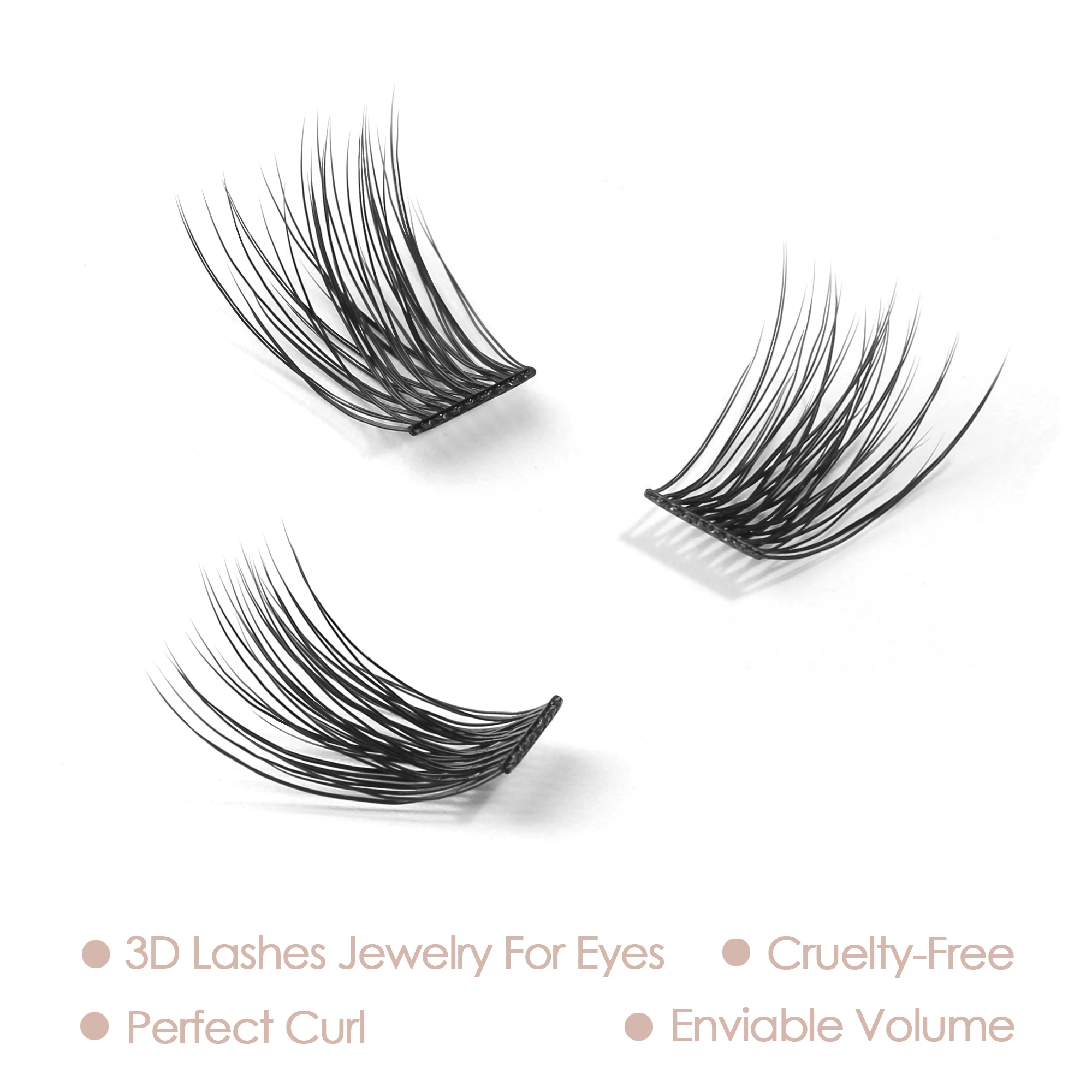 EASITENSION Eyelash Extension Clusters Individual Lashes Professional Makeup Beam Eyelashes Supplies DIY Eyelash Bundles