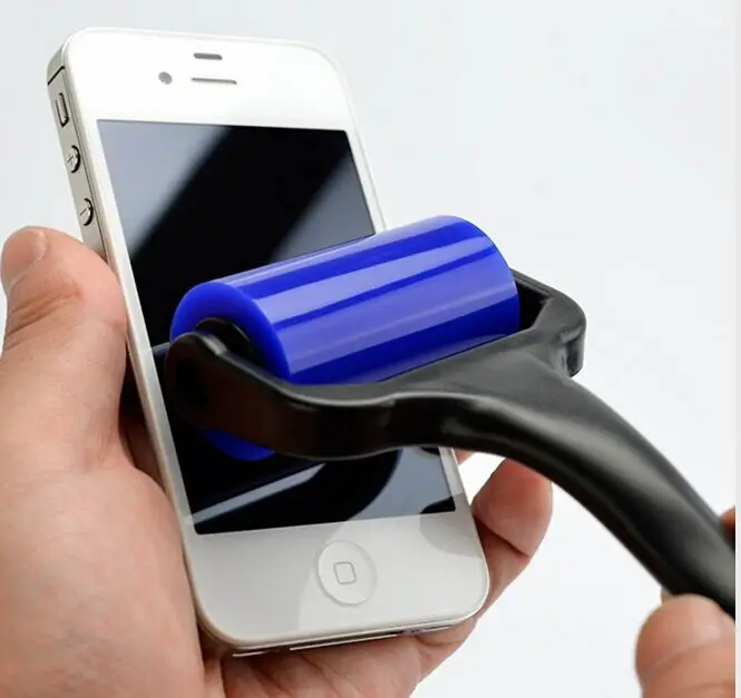 Blue Reusable Vinyl Record Cleaner Anti-Static Silicone Easy Cleaning Roller LP Clean Device Tools Accessories