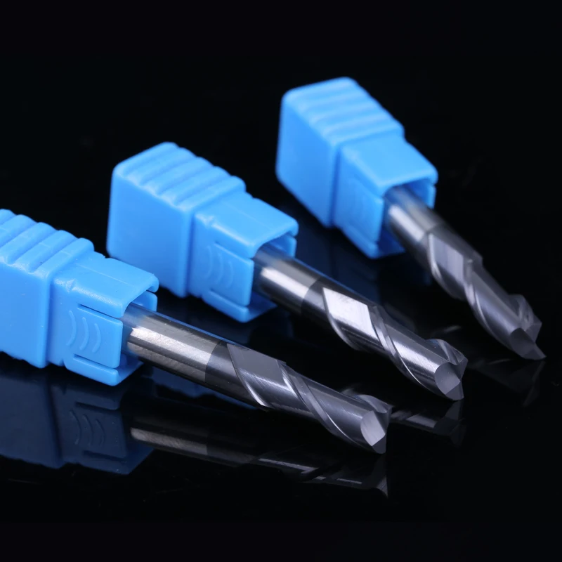 ZGT utensili di fresatura CNC Fresa HRC50 2 flauto metallo taglierina lega carburo di tungsteno acciaio Fresa Fresa 3mm 4mm 6mm 8mm 10mm