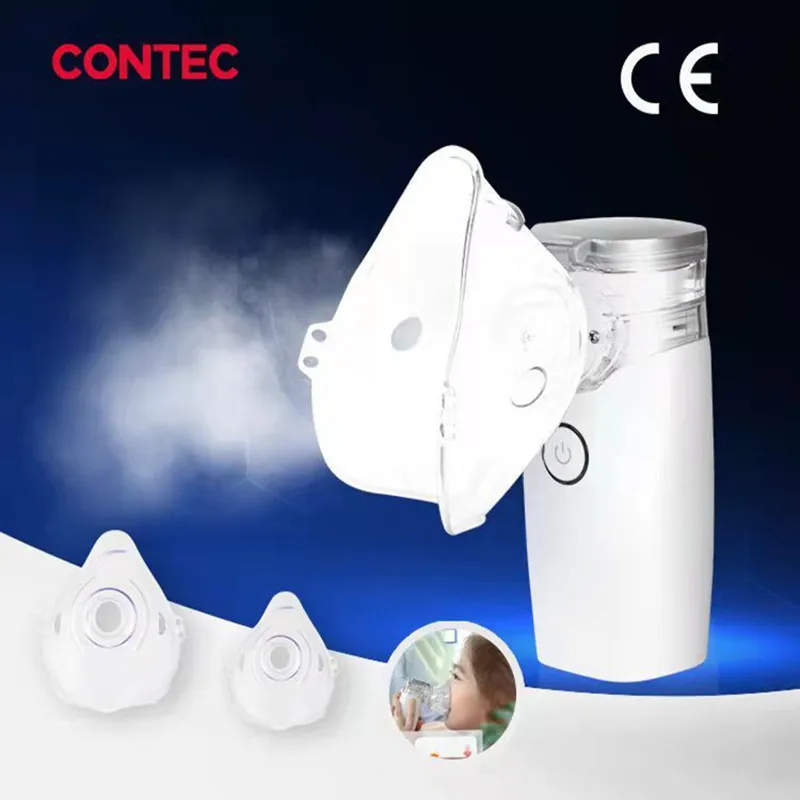 CONTEC Nebulizer Human& VET Veterinary Handheld Portable Mesh Nebulizer Silent Ultrasonic Nebulizer Children Adult Automizer