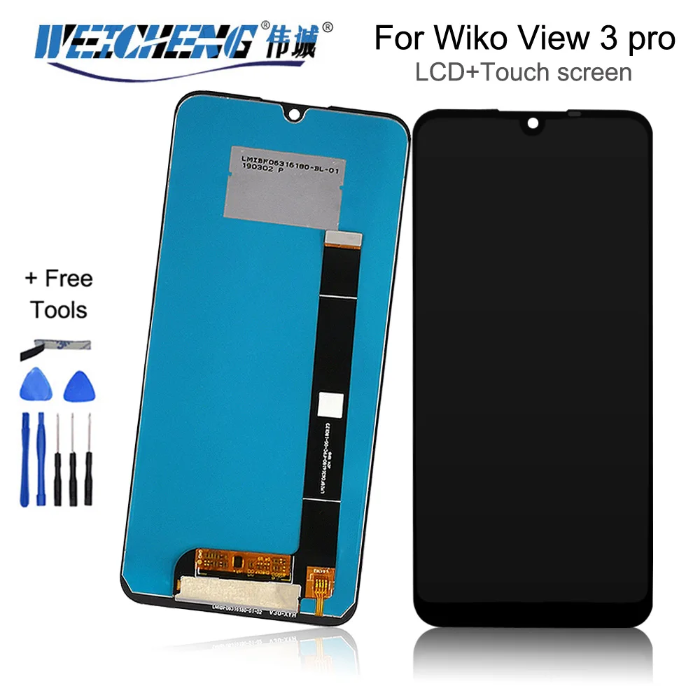 

6.3''For Wiko View 3 Pro LCD Display with Touch Screen Digitizer Mobile Phone Accessories For Wiko View3 Pro LCD W-P611 Display