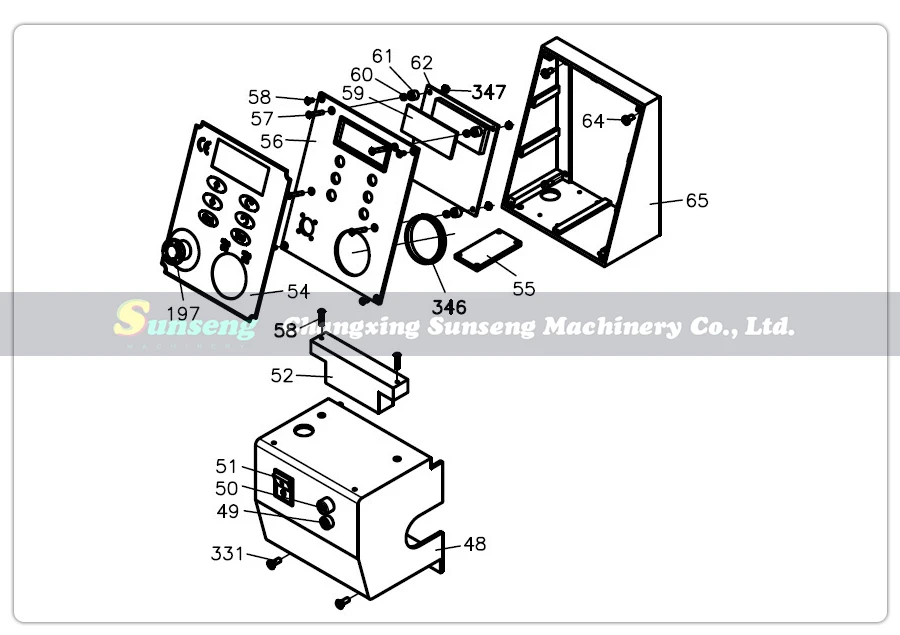 Touch Panel Overlay for SIEG SC4-054&JET BD-8 Bench lathe