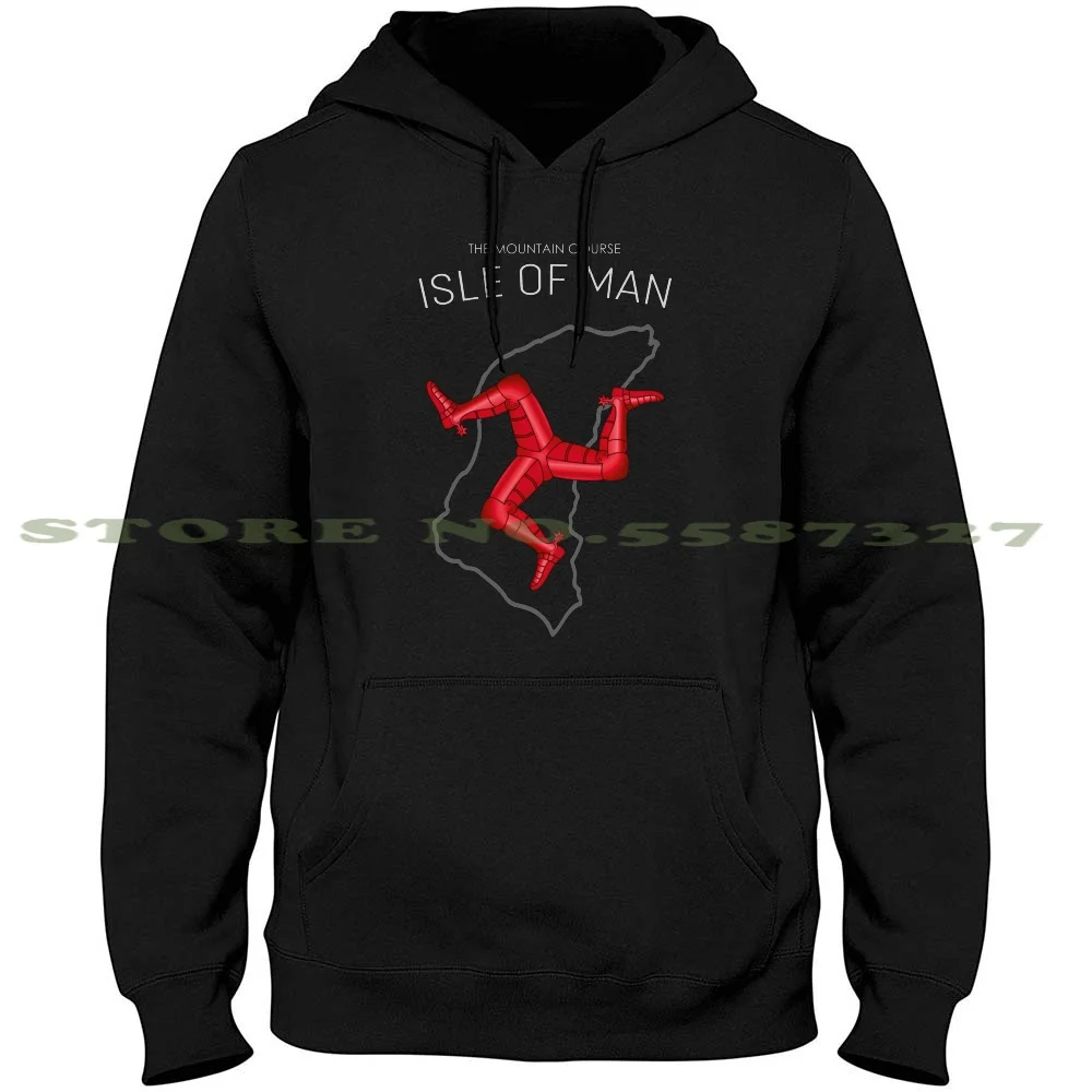 Isle Of Man Race Streetwear Sport Hoodie Sweatshirt Isle Of Man Road Race Race Racer Racing Motorcycle Race Trophy Tourist