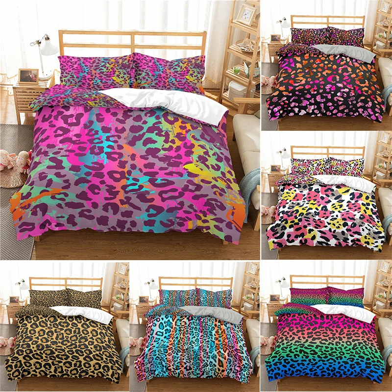 

Home Textile Luxury 3D Giraffe Print 2/3Pcs Comfortable Duvet Cover PillowCase Bedding Sets Queen and King EU/US/AU Size