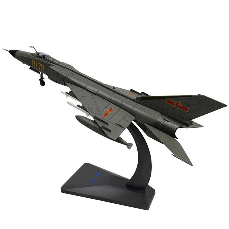 

1/72 Scale Alloy Fighter China Air Force J-8 Aircraft J8 Model Toys Children Kids Gift for Collection