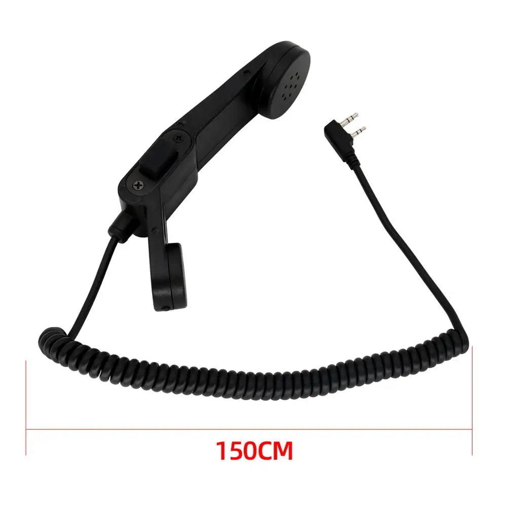 TS TAC-SKY PTT H250 PTT Walkie-Talkie PTT 2-Pin K-Stecker Handmikrofon, auch als Ansteckmikrofon tragbar