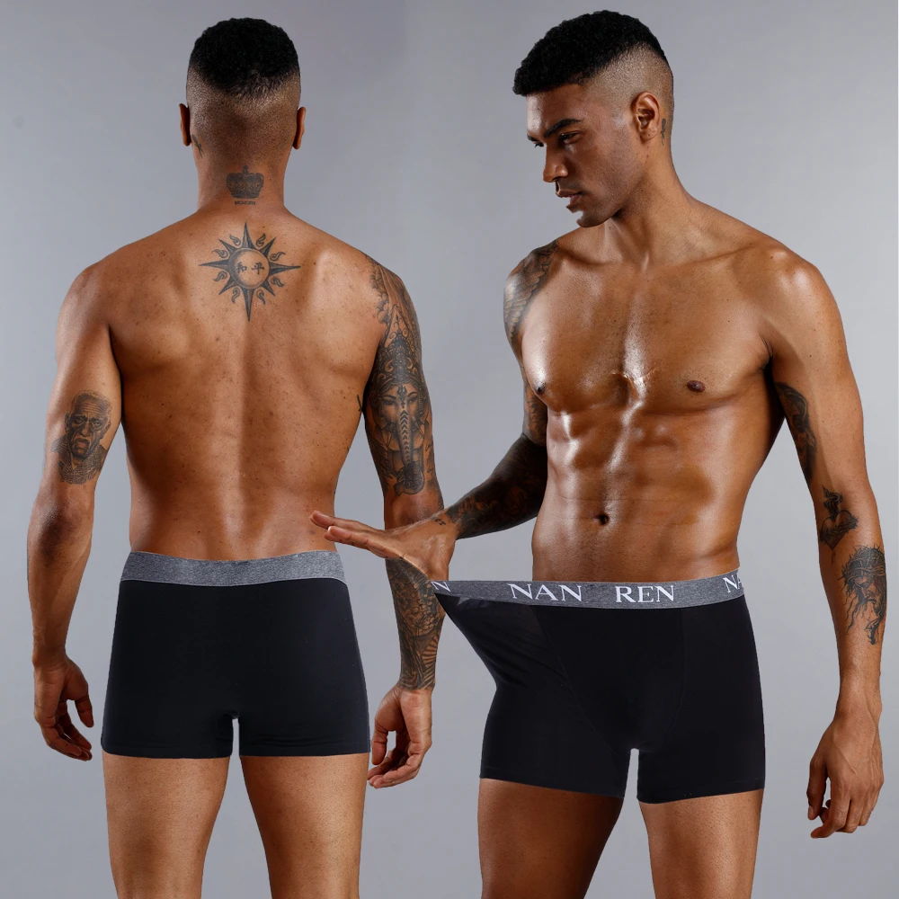 4pcs/Lot Men's Panties Boxers Shorts Homme Underpants Cotton Underwear Calzoncillos Hombre for Man Sexy Male Trunk Underpanties