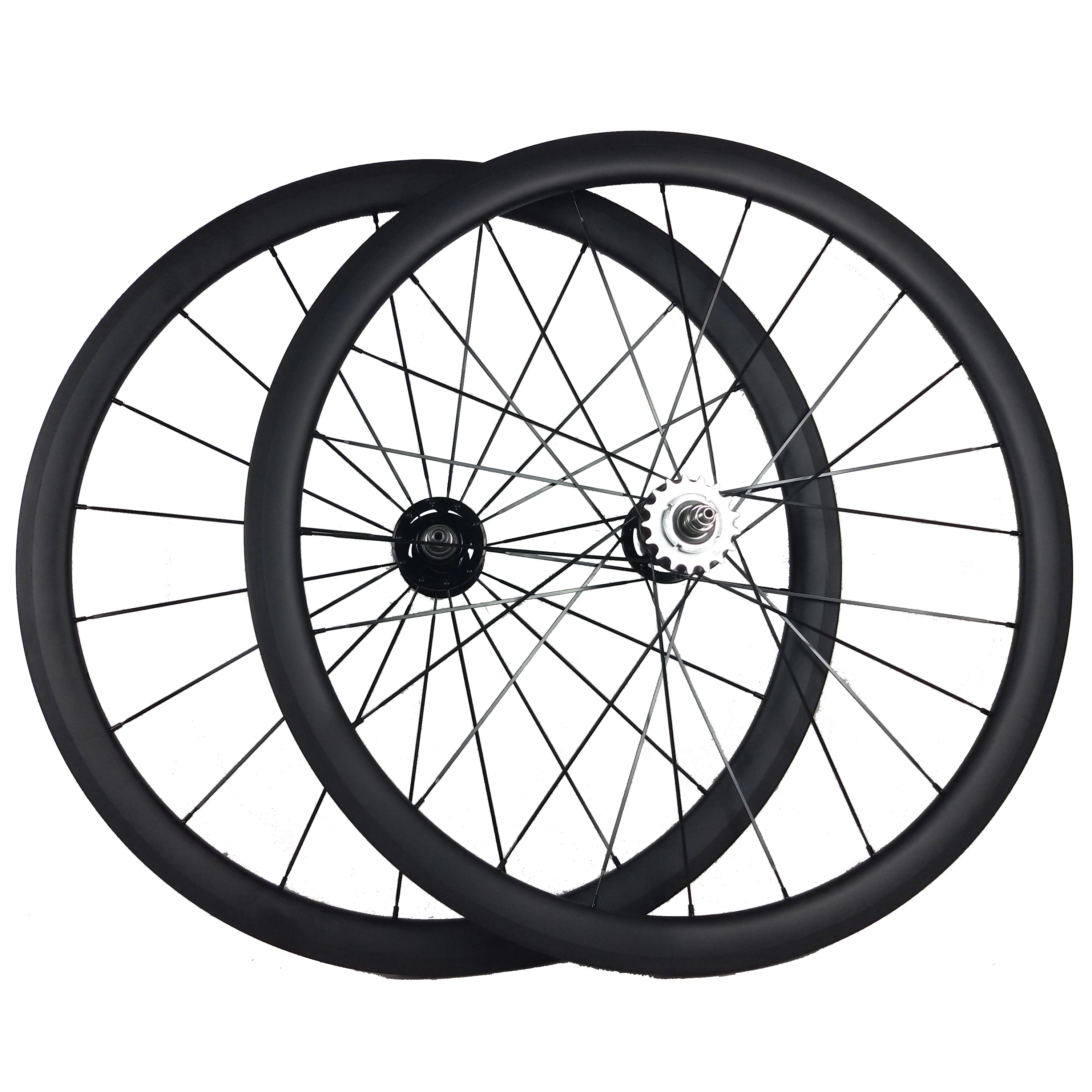 Fixed Gear UD Carbon Wheelset 38mm Tubular/Clincher Width 23/25mm Single Speed Track Bicycle Wheels PEENGIN P38 New Logo Sticker